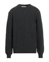 Trussardi Man Sweater Steel Grey Size Xxl Wool, Polyamide