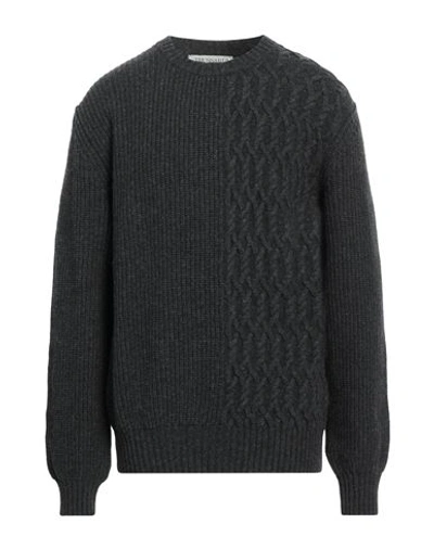 Trussardi Man Sweater Charcoal Size Xxl Wool, Polyamide In Grey