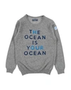 North Sails Babies'  Toddler Boy Sweater Lead Size 6 Polyamide, Viscose, Wool, Cashmere In Grey