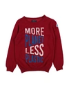 North Sails Toddler Boy Sweater Brick Size 6 Polyamide, Viscose, Wool, Cashmere In Red