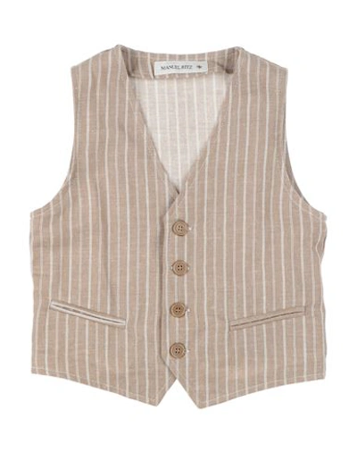 Manuel Ritz Babies'  Toddler Girl Tailored Vest Dove Grey Size 6 Linen, Cotton, Polyester