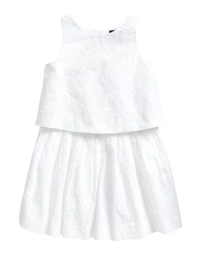 Polo Ralph Lauren Babies'  Eyelet Skirt Set Toddler Girl Co-ord White Size 5 Cotton