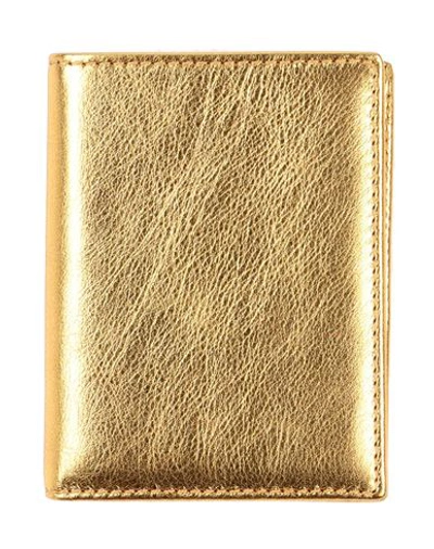 Comme Des Garçons Woman Wallet Gold Size - Soft Leather