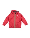 K-way Babies'  Toddler Boy Jacket Red Size 3 Polyamide, Polyester