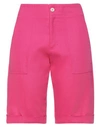 Laboratorio Woman Shorts & Bermuda Shorts Fuchsia Size 8 Cotton In Pink