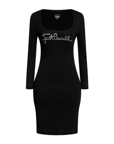 Just Cavalli Woman Mini Dress Black Size 6 Viscose, Polyamide, Elastane