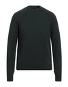 Roberto Collina Man Sweater Dark Green Size 42 Wool, Nylon, Elastane