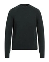 Roberto Collina Man Sweater Dark Green Size 40 Wool, Nylon, Elastane