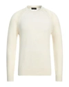 Roberto Collina Man Sweater Ivory Size 42 Merino Wool, Nylon, Elastane In White