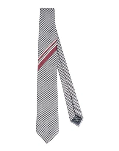 Dunhill Man Ties & Bow Ties Black Size - Linen, Mulberry Silk