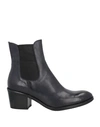 1725.A 1725.A WOMAN ANKLE BOOTS MIDNIGHT BLUE SIZE 8 SOFT LEATHER