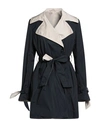 A.testoni A. Testoni Woman Overcoat Midnight Blue Size 8 Polyester