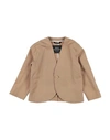 Daniele Alessandrini Babies'  Toddler Girl Blazer Camel Size 5 Viscose, Linen In Beige