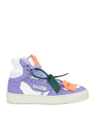 Off-white Woman Sneakers White Size 7 Soft Leather, Textile Fibers