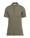 Gran Sasso Man Polo Shirt Military Green Size 34 Cotton