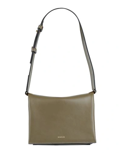 Wandler Woman Shoulder Bag Military Green Size - Soft Leather