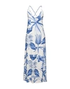 Siyu Woman Maxi Dress Blue Size 4 Polyamide, Elastane
