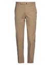 Incotex Man Pants Light Brown Size 28 Cotton, Elastane In Beige