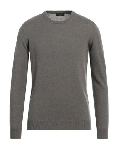 Roberto Collina Man Sweater Grey Size 42 Cashmere, Wool