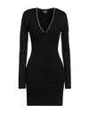 Just Cavalli Woman Mini Dress Black Size 8 Viscose, Polyamide, Elastane