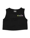 Diadora Babies'  Toddler Girl T-shirt Black Size 6 Cotton, Elastane