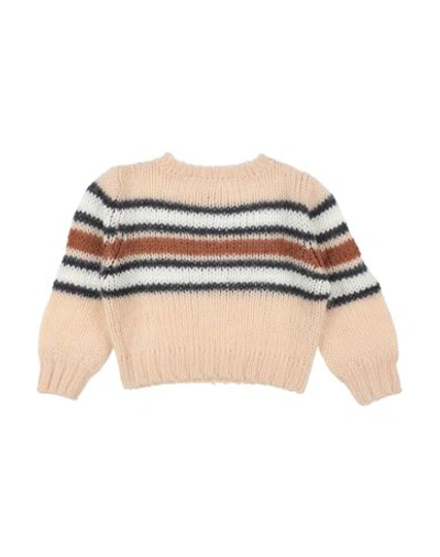 Longlive Thequeen Babies'  Toddler Girl Sweater Beige Size 6 Nylon, Mohair Wool, Merino Wool