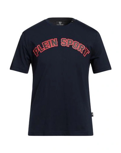Plein Sport Man T-shirt Navy Blue Size Xxl Cotton