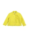 GIRO QUADRO GIRO QUADRO TODDLER BOY COAT YELLOW SIZE 4 ACRYLIC, POLYESTER, WOOL