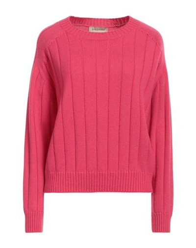Gentryportofino Woman Sweater Fuchsia Size 10 Cashmere In Pink