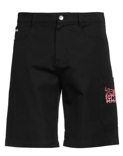 Gcds Man Shorts & Bermuda Shorts Black Size 34 Cotton