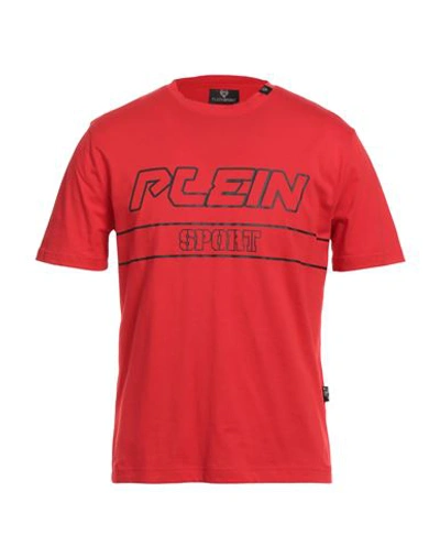 Plein Sport Man T-shirt Red Size Xxl Cotton