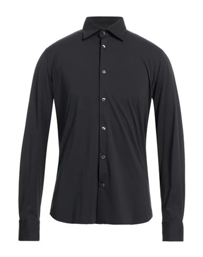 Rrd Man Shirt Black Size 38 Polyamide, Elastane