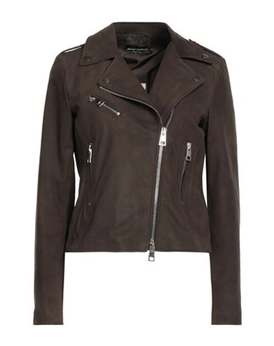 Street Leathers Woman Jacket Brown Size M Soft Leather