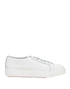 Santoni Woman Sneakers Off White Size 11 Soft Leather