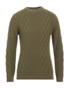 Wool & Co Man Sweater Military Green Size M Wool, Polyamide