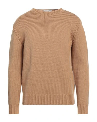Filippo De Laurentiis Man Sweater Sand Size 42 Merino Wool In Beige