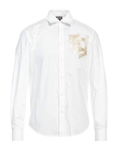 Just Cavalli Man Shirt White Size 46 Cotton