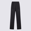 ALLUDE ALLUDE NAVY WOOL PANTS