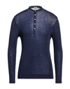 Massimo Alba Man Sweater Midnight Blue Size M Wool