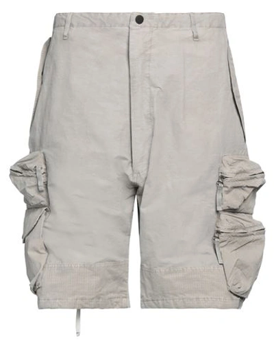 Nemen Man Shorts & Bermuda Shorts Light Grey Size L Cotton, Nylon