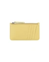 Maison Margiela Man Coin Purse Sage Green Size - Bovine Leather, Brass, Zinc