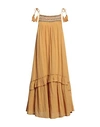 Velvet By Graham & Spencer Woman Maxi Dress Marigold Size M Cotton In Yellow