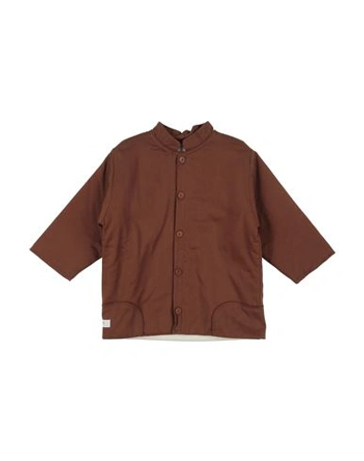 Gaya Lab. Babies'  Toddler Girl Jacket Camel Size 6 Cotton, Elastane In Beige