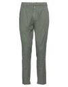 Dondup Man Pants Military Green Size 33 Linen, Lyocell, Elastane