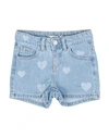 NAME IT® NAME IT TODDLER GIRL DENIM SHORTS BLUE SIZE 3 COTTON