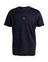 Emporio Armani Man T-shirt Midnight Blue Size L Cotton