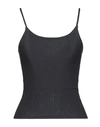 Emisphere Woman Tank Top Black Size 14 Polyamide