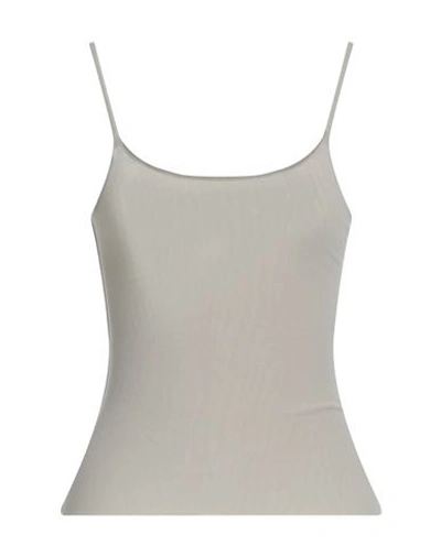 Emisphere Woman Tank Top Light Grey Size 10 Polyamide In Grey