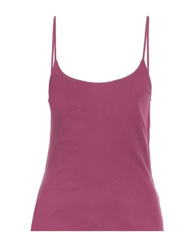 Emisphere Woman Tank Top Mauve Size 10 Polyamide In Purple