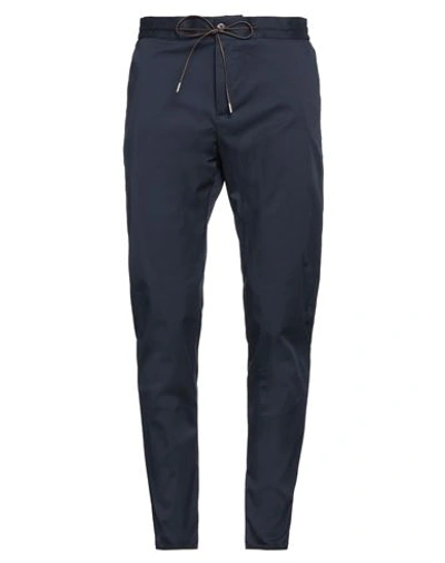 Tombolini Man Pants Midnight Blue Size 40 Cotton, Polyamide, Elastane In Blue